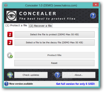 Concealer screenshot