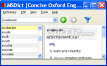 Concise Oxford English and Thesaurus Win screenshot 3