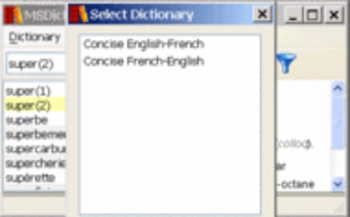 Concise Oxford French Dictionary Win screenshot