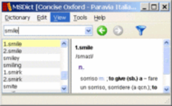 Concise Oxford Italian Dictionary Win screenshot
