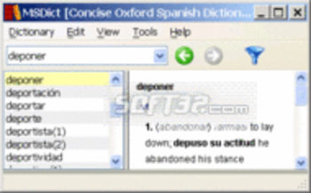 Concise Oxford Spanish Dictionary Win screenshot 3