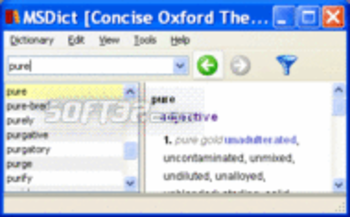 Concise Oxford Thesaurus for Windows screenshot 3
