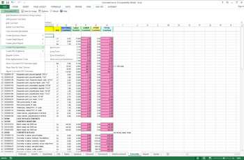 ConcreteCost Estimator screenshot 2