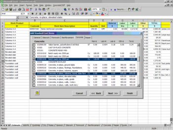 ConcreteCost Estimator for Excel screenshot 2