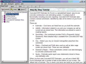 ConcreteCost Estimator for Excel screenshot 4