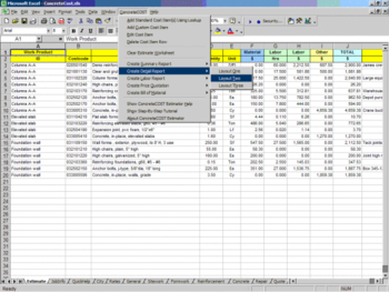 ConcreteCost Estimator for Excel screenshot 5
