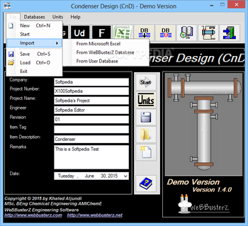 Condenser Design screenshot 2