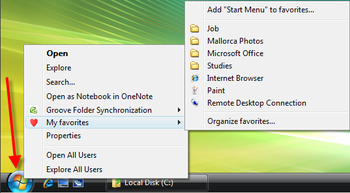 ConFavor - Context Menu Favorites screenshot