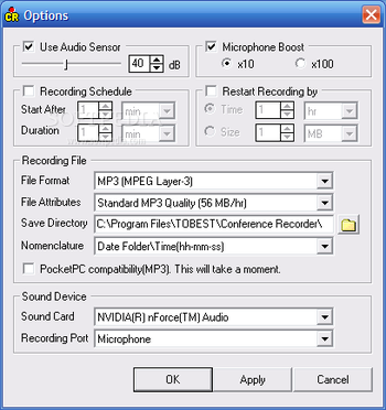 Conference Recorder screenshot 2