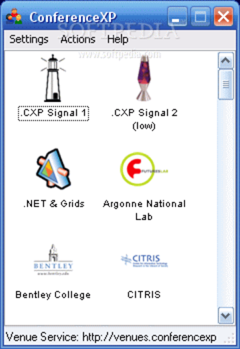 ConferenceXP Client screenshot
