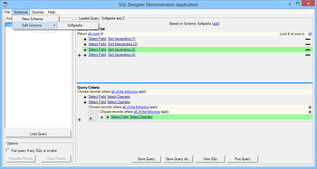 Connect4 SQL Designer screenshot 3