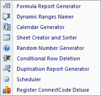 ConnectCode Deluxe Add-In for Excel screenshot 3