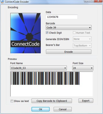 ConnectCode Free Barcode Font screenshot 2