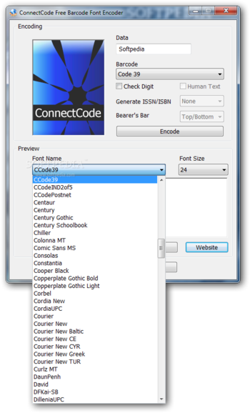 ConnectCode Free Barcode Font screenshot 3