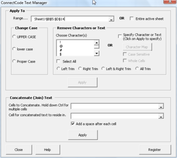 ConnectCode Text Manager screenshot