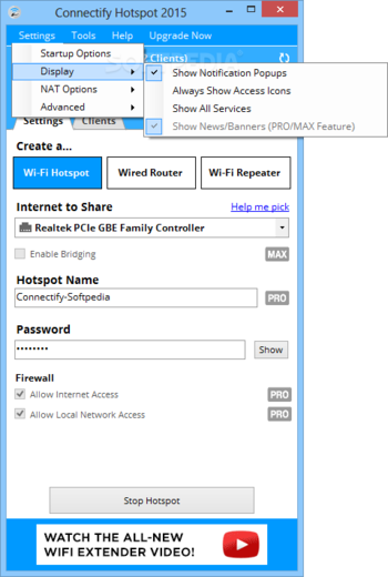 Connectify Hotspot screenshot 3