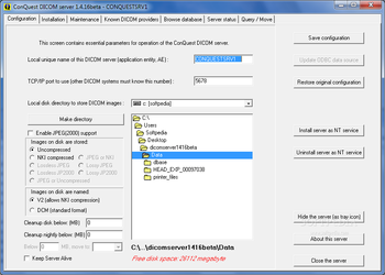 ConQuest DICOM Server screenshot