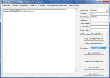 ConQuest DICOM Server screenshot 6