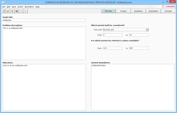 CONSIDEO MODELER screenshot