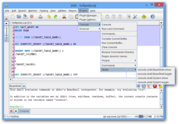 Console For jEdit screenshot