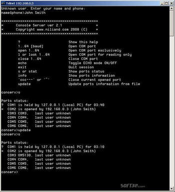 Console Server screenshot 3