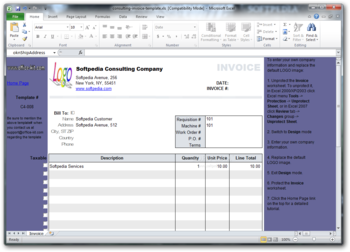 Consulting Invoice Template screenshot
