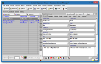 Contact Organizer Deluxe screenshot