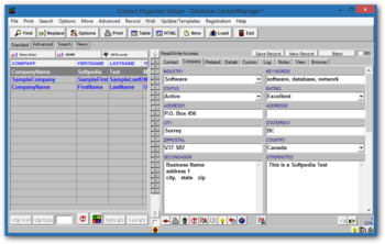 Contact Organizer Deluxe screenshot 2