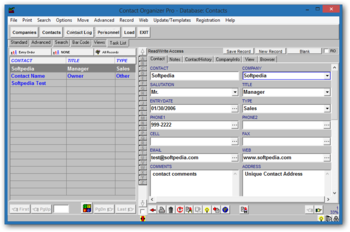 Contact Organizer Pro screenshot