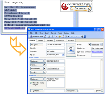 ContactCopy screenshot