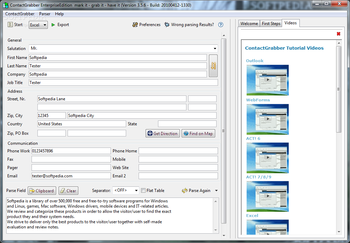 ContactGrabber screenshot