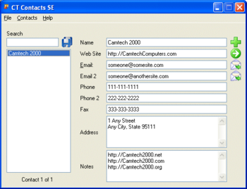 Contacts SE screenshot