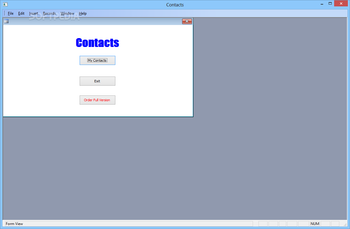 Contacts System screenshot