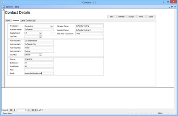 Contacts System screenshot 3