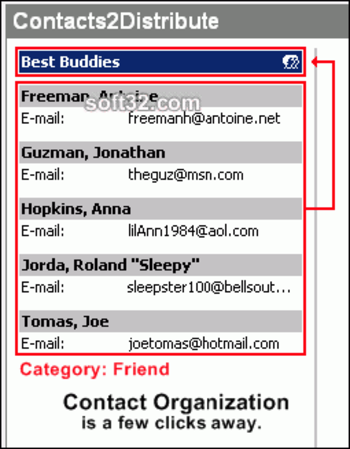 Contacts2Distribute screenshot 2
