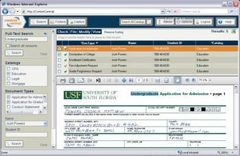 Content Central screenshot