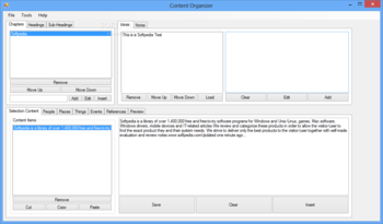 Content Organizer screenshot