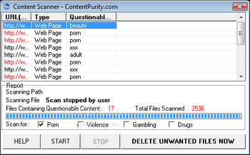 Content Scanner screenshot