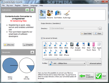 Contenta Audio Converter screenshot 2