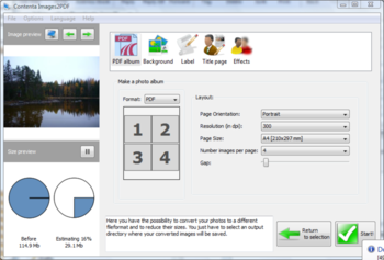 Contenta Images2PDF for Mac screenshot 2