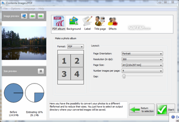 Contenta Images2PDF for Mac screenshot 3