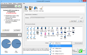 Contenta MP3 Converter screenshot 2