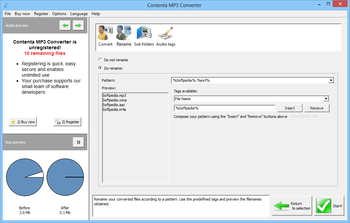 Contenta MP3 Converter screenshot 3
