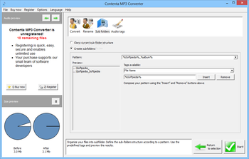 Contenta MP3 Converter screenshot 4