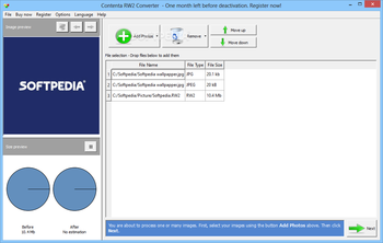 Contenta RW2 Converter screenshot