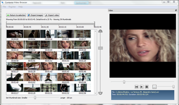 Contenta Video Browser screenshot