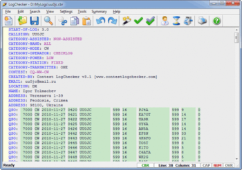 Contest LogChecker screenshot