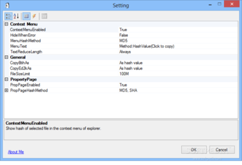 ContextMenuHash screenshot 2