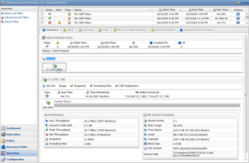 Continuous Data Protection Standard Edition screenshot