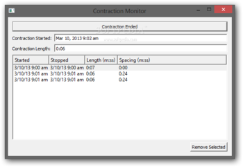 Contraction Monitor screenshot